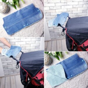 Kinderwagenmuff Jeans “Upcycling”