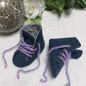Turnschuhe Jeans “Lollis” (Schuhgröße 15-16 / 0-6 Monate)