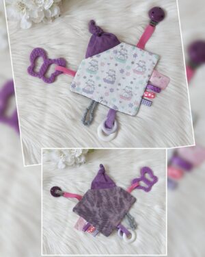 Baby Knistertuch inkl. Zahnungshilfe und Clip