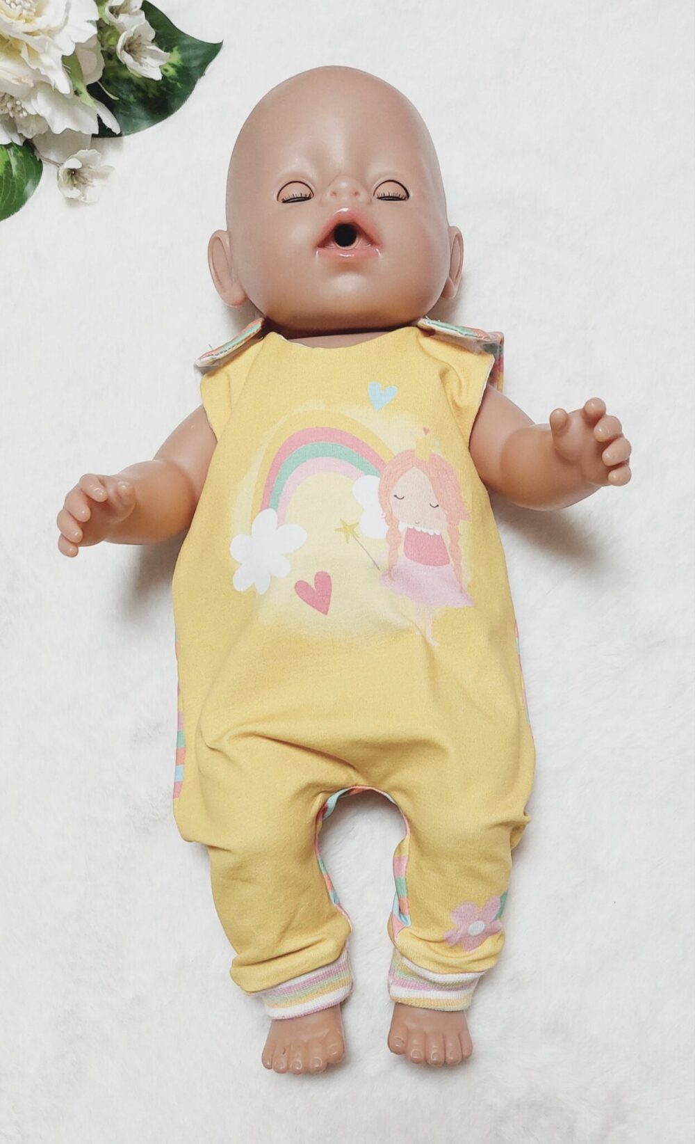 Puppen Latzhose / Strampler „Prinzessin