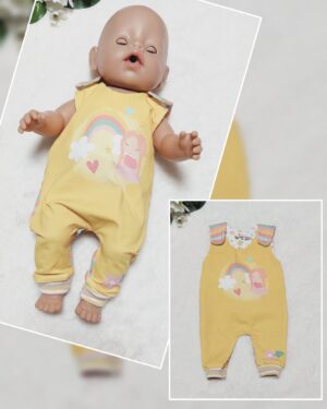 Puppen Latzhose / Strampler „Prinzessin