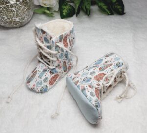 Babyschuhe Winter Boots „Federn