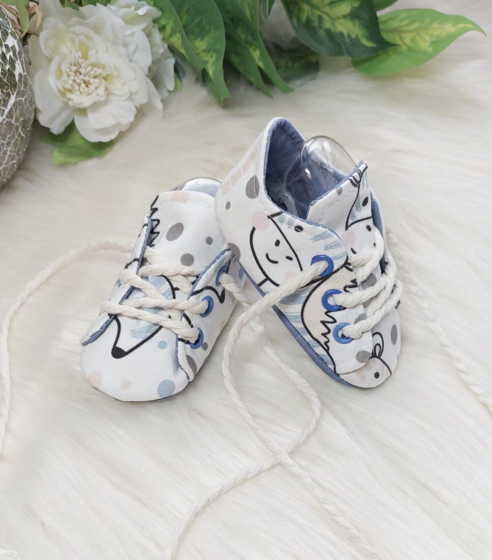 Babyschuhe Turnschuhe „Zebra“ – Größe 17/18, 3–9 Monate (Fußlänge ca. 10–11 cm)