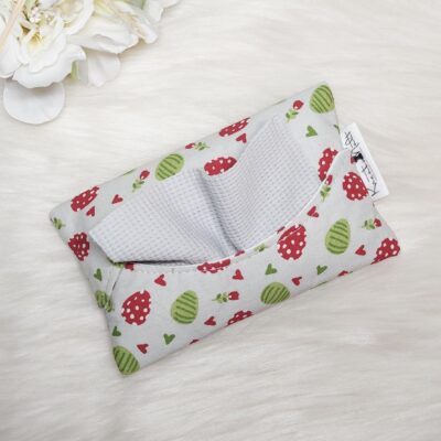 Puppen Windeltücher / Feuchttücher-Box – 5 Stofftücher aus 100 % Baumwolle