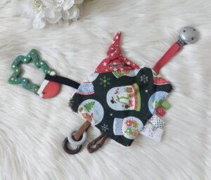 Baby Knistertuch inkl. Zahnungshilfe und Clip