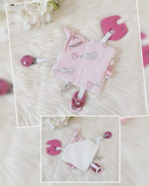 Baby Knistertuch inkl. Zahnungshilfe und Clip
