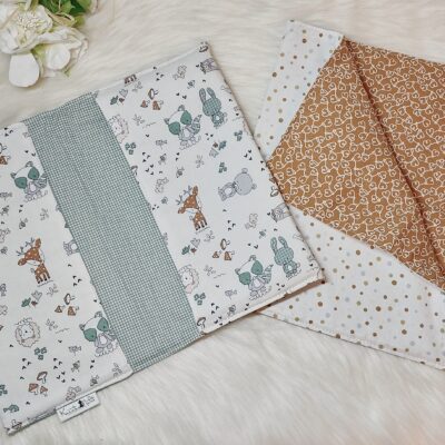 Puppen Wickeltasche „Tiere“ inkl. Wickelunterlage – Set 2-teilig