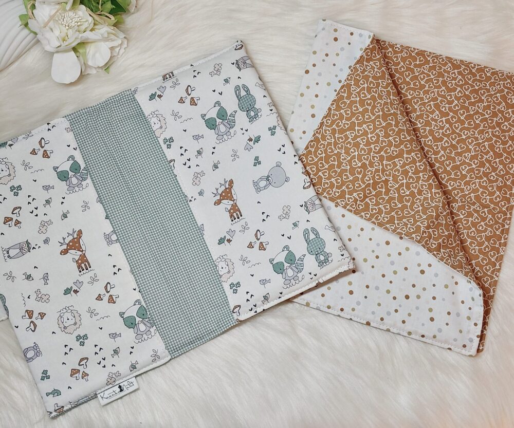 Puppen Wickeltasche „Tiere“ inkl. Wickelunterlage – Set 2-teilig