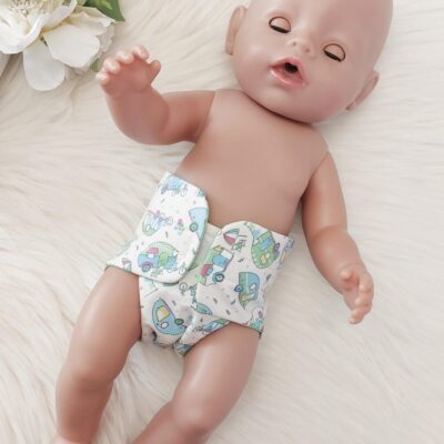 Wendbare Puppenwindel 