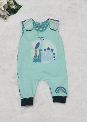 Puppen Latzhose / Strampler „Dino