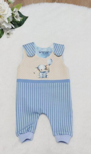 Puppen Latzhose / Strampler „Elefant