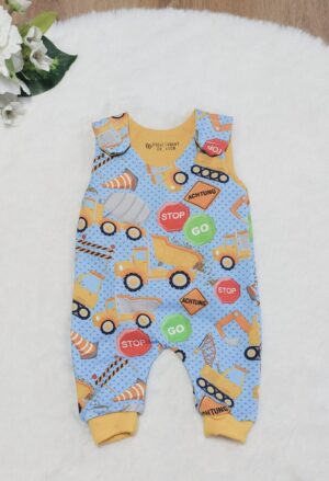 Puppen Latzhose / Strampler „Baustelle