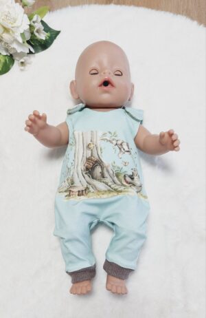 Puppen Latzhose / Strampler „Waldtiere