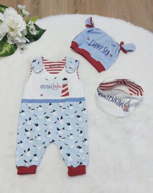 Puppen Latzhose / Strampler