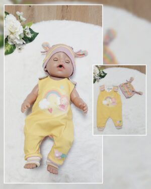 Puppen Latzhose / Strampler