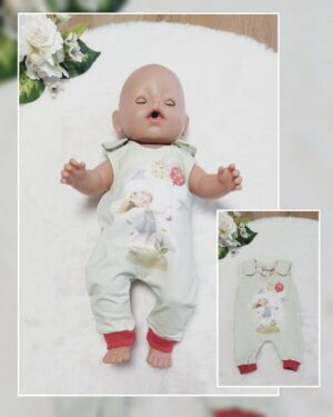 Puppen Latzhose / Strampler „Ballon Mädchen
