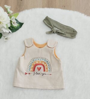 Puppen Latz Kleid „Love