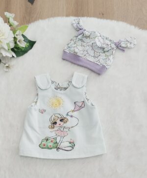 Puppen Latz Kleid „Drachen Mädchen