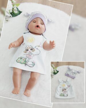 Puppen Latz Kleid „Drachen Mädchen