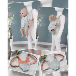 Kuscheltier- / Puppentrage „Hasen“ – Einheitsgröße (Für alle Kuscheltier-/Puppengrößen) Verstellbar mit Klettverschluss
