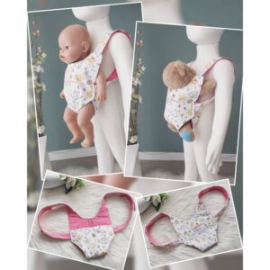 Kuscheltier- / Puppentrage „Küken“ – Einheitsgröße (Für alle Kuscheltier-/Puppengrößen) Verstellbar mit Klettverschluss