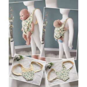 Kuscheltier- / Puppentrage „Zitronen“ – Einheitsgröße (Für alle Kuscheltier-/Puppengrößen) Verstellbar mit Klettverschluss